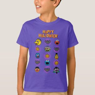 Camiseta Amigos da Rua Sésamo - Feliz Halloween!