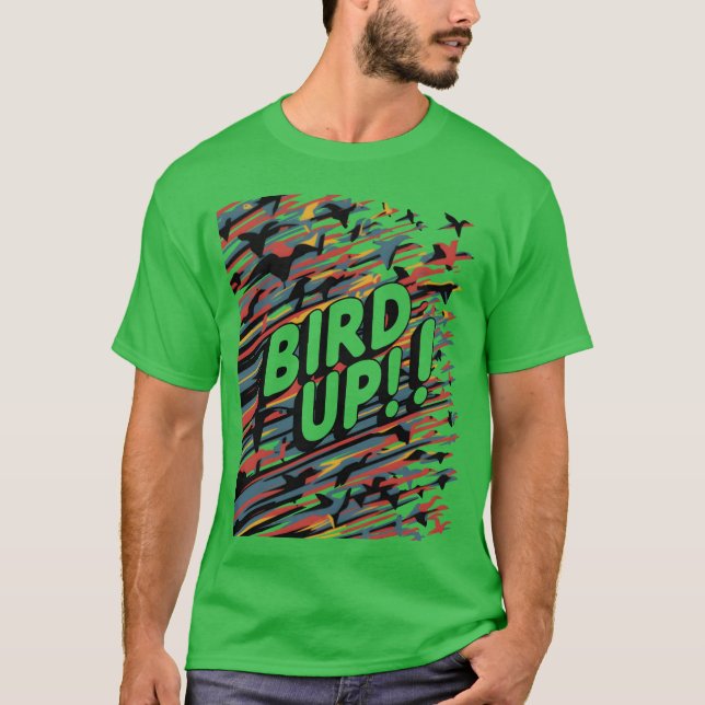 Camiseta amigos das gírias britânicas de pássaros (Frente)
