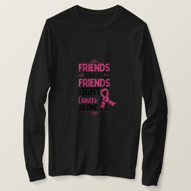 Camiseta Amigos das mulheres não permitem que amigos lutem  (Frente do Design)