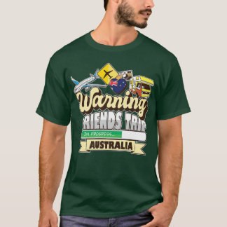 Camiseta Amigos de Advertência Progresso Austrália Amigo Co