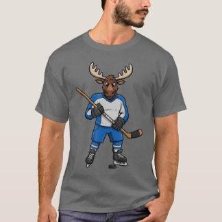 Camiseta Amigos de animais do jogador de hóquei no gelo alc