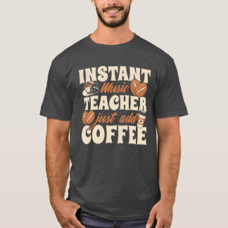 Camiseta Amigos de café do professor de música
