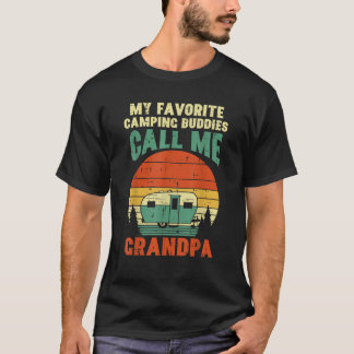 Camiseta Amigos de Camping Favoritos Avô Retro Avô