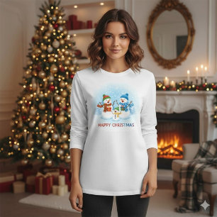 Camiseta Amigos de Estimação de Natal