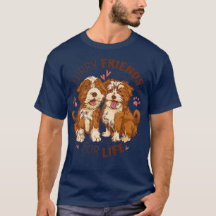 Camiseta Amigos De Furto Para Proprietário De Cachorros De