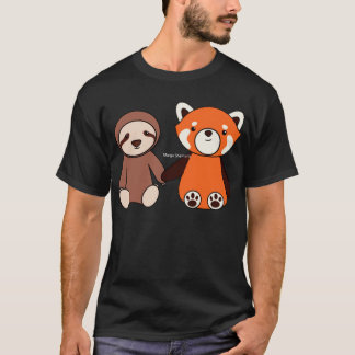Camiseta Amigos de Lama e Panda Vermelha