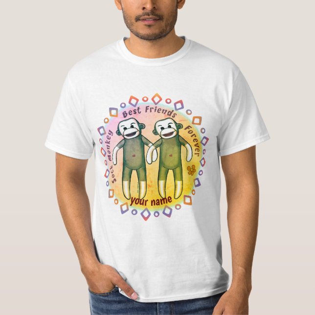 Camiseta Amigos de Macaco de Meia (Frente)