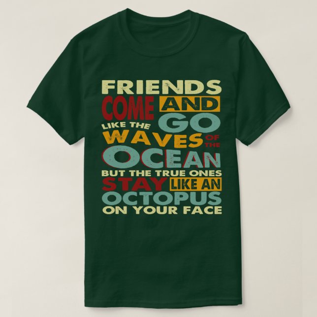 Camiseta Amigos de Octopus (Frente do Design)