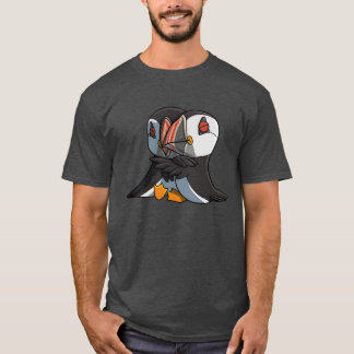 Camiseta Amigos de Puffin de Pássaros Encharcados