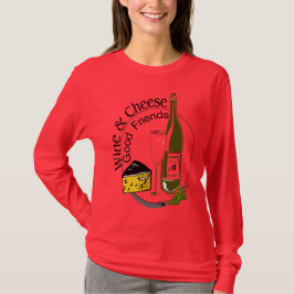 Camiseta Amigos de Queijo de Vinho