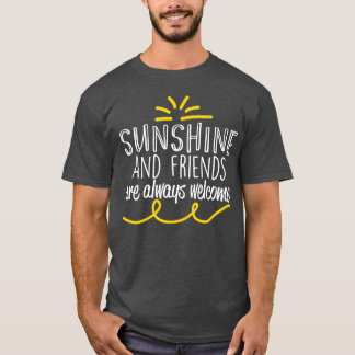 Camiseta Amigos de sol motivacionais são sempre bem-vindos