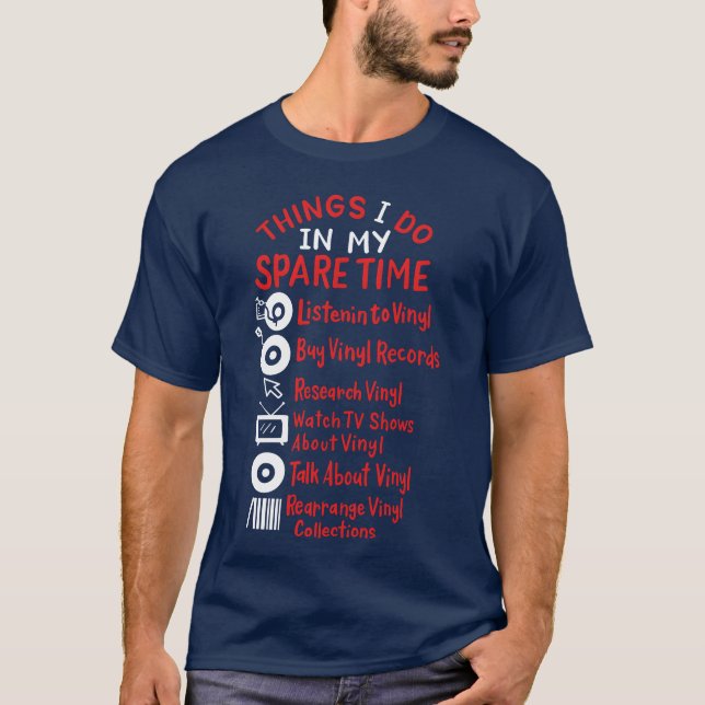 Camiseta Amigos de vinil ouvindo (Frente)