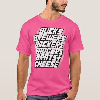 Camiseta Amigos desportivos de Wisconsin amigos