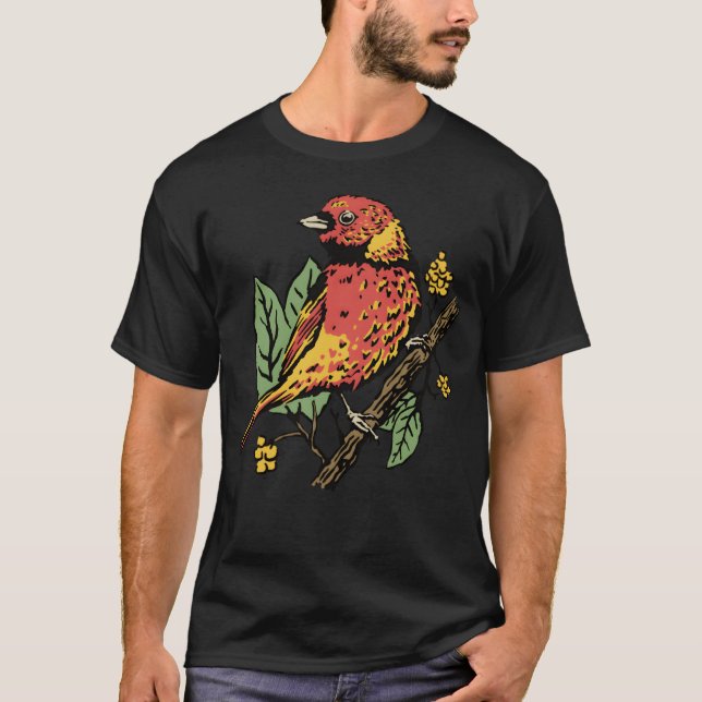 Camiseta Amigos do Bird Illustration (Frente)