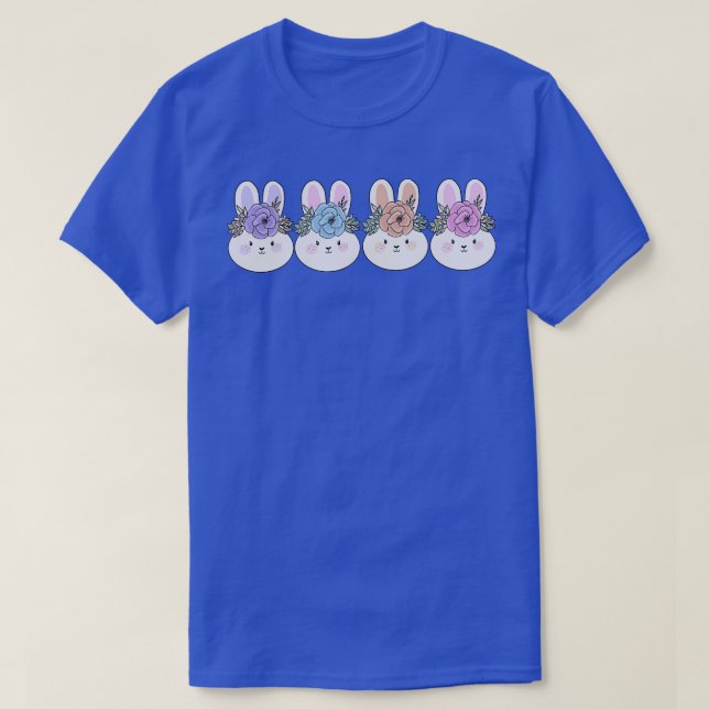 Camiseta Amigos do Bunnies da Páscoa Bonita (Frente do Design)