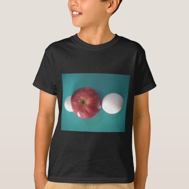 Camiseta Amigos do Café da Manhã: Dois Ovos $uma Apple Aind (Frente)