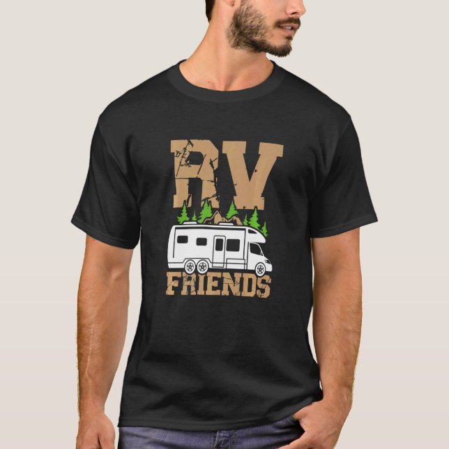 Camiseta Amigos Do Camping Rv Do Autohome (Frente)