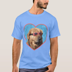 Camiseta Amigos do Cão de Óculos de Natação