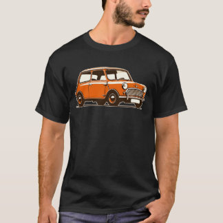 Camiseta Amigos do carro clássico laranja Vintage Cooper do