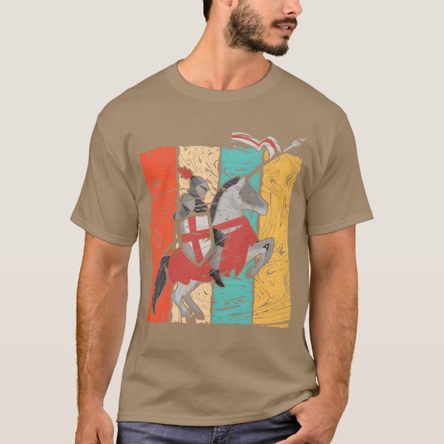 Camiseta Amigos do Cavalo Retroativo Medieval (Frente)