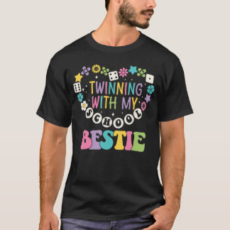 Camiseta Amigos do Dia dos Gêmeos Escola vencendo com minha