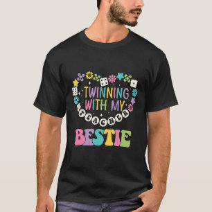 Camiseta Amigos do Dia dos Gêmeos Professora Gêmea Com Minh