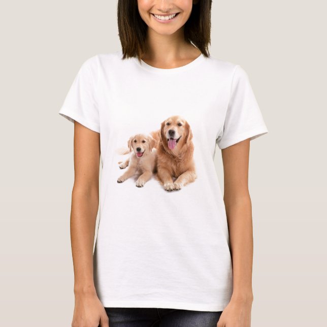 Camiseta Amigos do golden retriever (Frente)