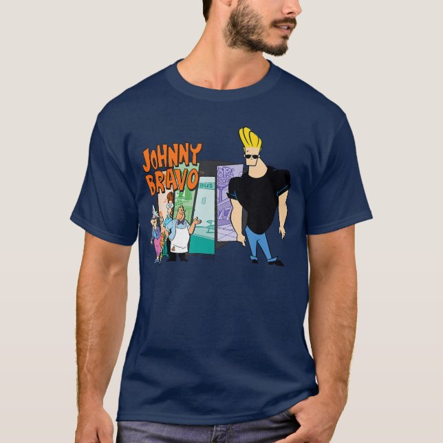 Camiseta Amigos do Johnny Bravo engraçados (Frente)