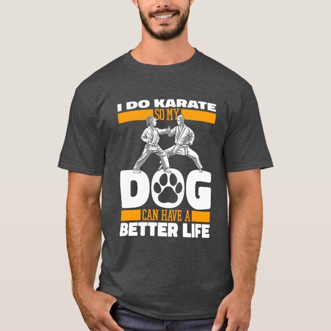 Camiseta amigos do Karate Dog (Frente)