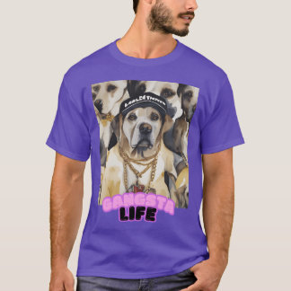 Camiseta Amigos do Labrador da Vida de Gangsta