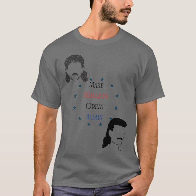 Camiseta Amigos do Make Mullets Great Again (Frente)