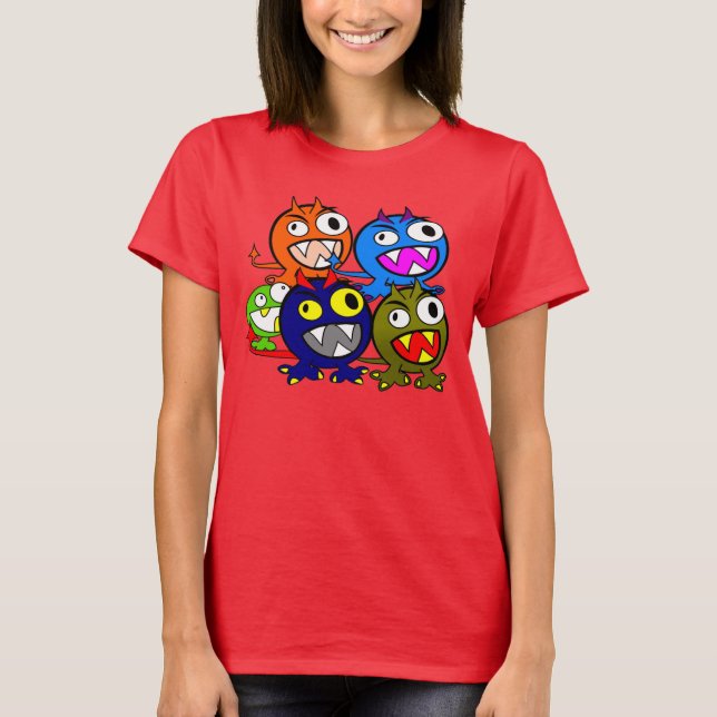 Camiseta Amigos do Monstro das Halloween (Frente)