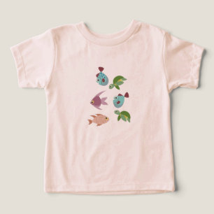 Camiseta Amigos do Oceano Fofos Infantil – Colorid