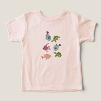 Camiseta Amigos do Oceano Fofos Infantil – Colorid