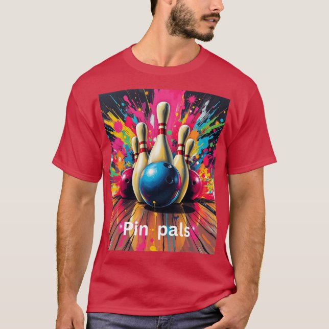 Camiseta Amigos do pino de boliche (Frente)