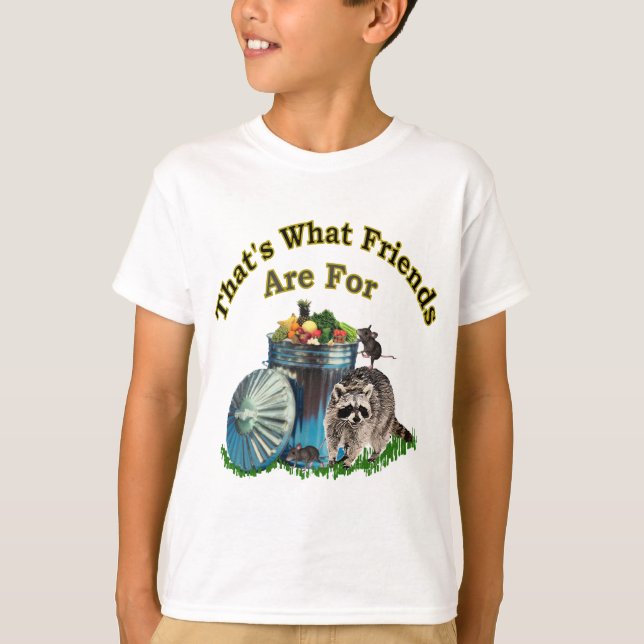 Camiseta Amigos do Racoon (Frente)