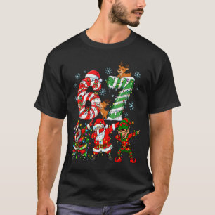 Camiseta Amigos Duendes do Papai Noel Dabbing Natal Meninos
