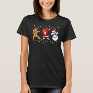 Camiseta Amigos Duendes do Papai Noel Dabbing Natal Meninos