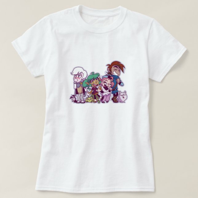 Camiseta Amigos e animais de estimação do Harpy Gee! (Frente do Design)