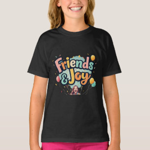 Camiseta Amigos e Joy - Colorida Tee Harmony