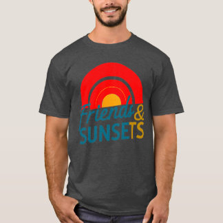Camiseta Amigos e Pôrs do sol nova arte