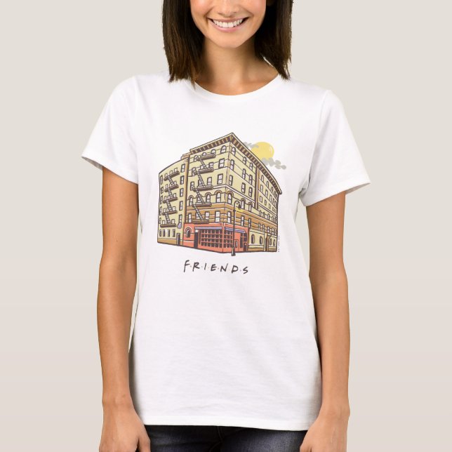 Camiseta AMIGOS™ | Edifício Apartamento de Monica (Frente)