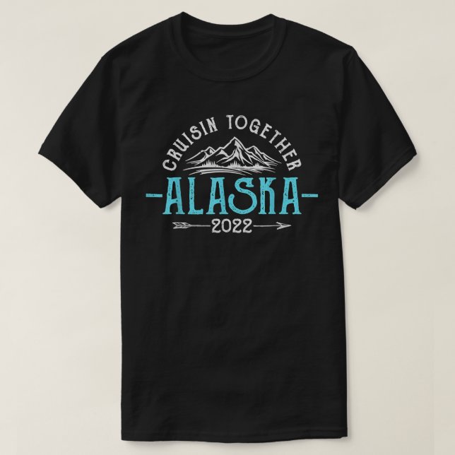 Camiseta Amigos Familiares Correspondentes Alaska Cruise 20 (Frente do Design)