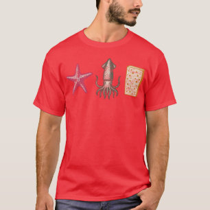 Camiseta Amigos familiares de estrela-do-mar lula esponja r