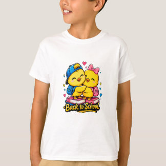 Camiseta Amigos Fofos de Volta às Aulas Design de Aprendiza