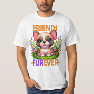 Camiseta Amigos Fuere. Cãozinho-cachorro-do-Bulgue francês
