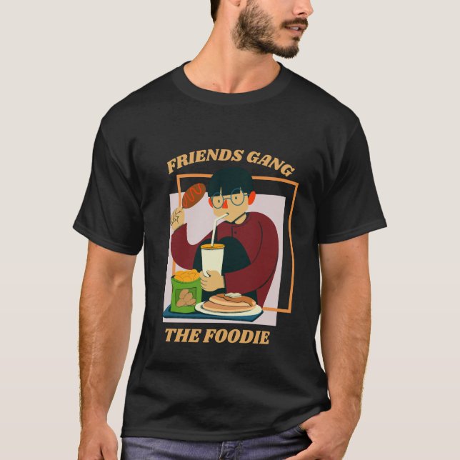 Camiseta Amigos Gastam O Presente Entusiasta Culinário De F (Frente)