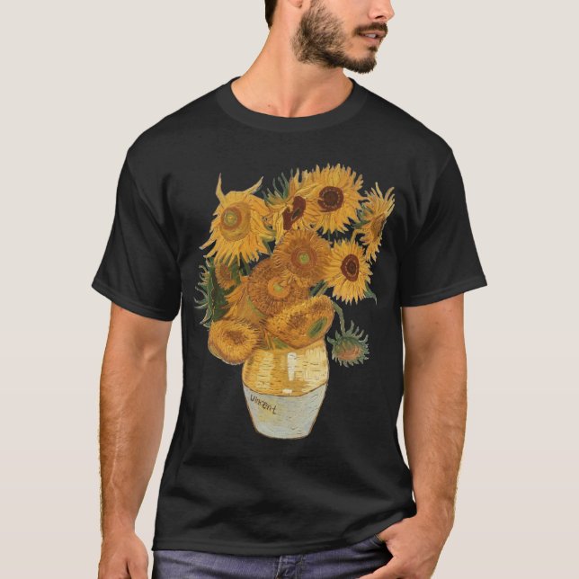 Camiseta Amigos girassóis de Van Gogh (Frente)