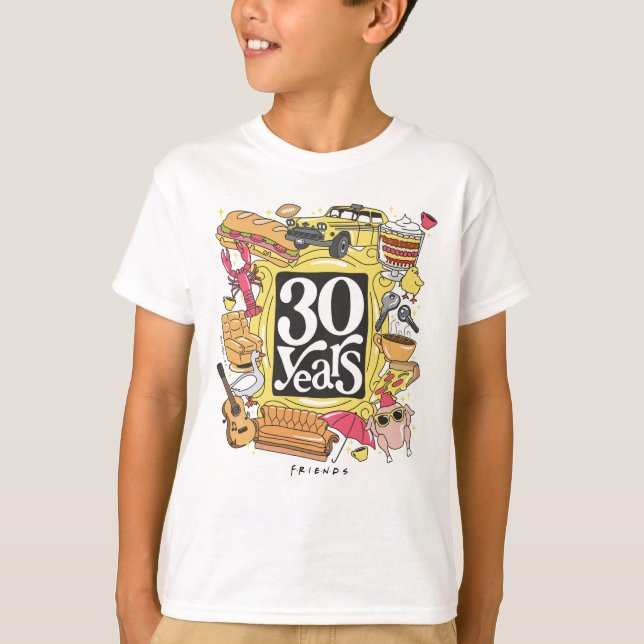 Camiseta AMIGOS™ | Gráfico de 30 anos (Frente)
