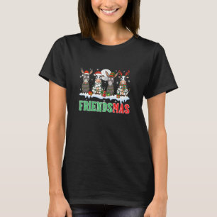 Camiseta Amigos Grupo Natal Papai Noel Rena Elfo Mulas Vaca